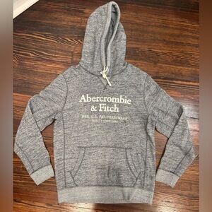 Abercrombie and Fitch Embroidered Logo Hooded Sweatshirt Soft Collection Sz M